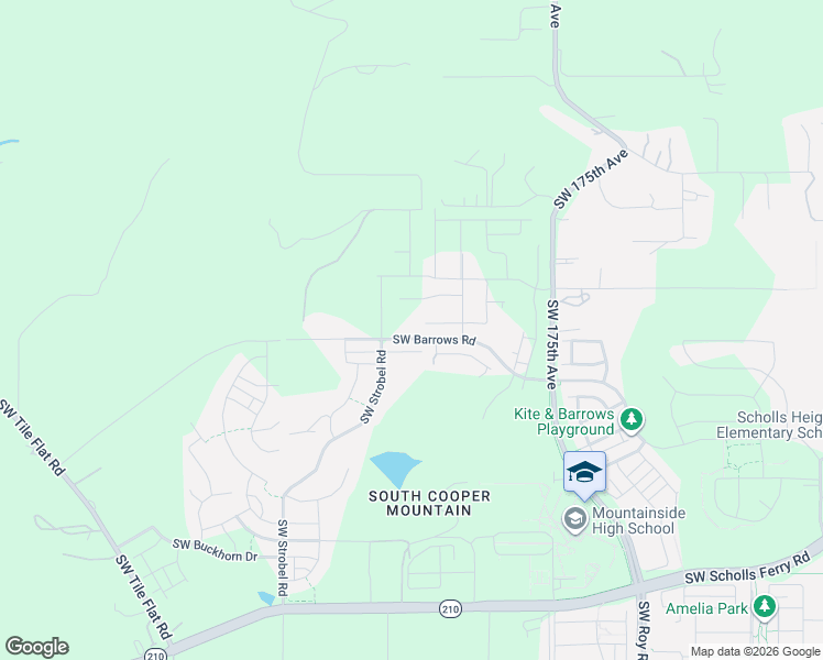 map of restaurants, bars, coffee shops, grocery stores, and more near 18020 Southwest Monashee Lane in Beaverton