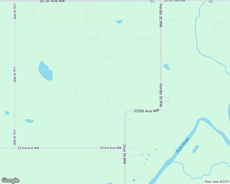 map of restaurants, bars, coffee shops, grocery stores, and more near 25466 Zion Street Northwest in Isanti