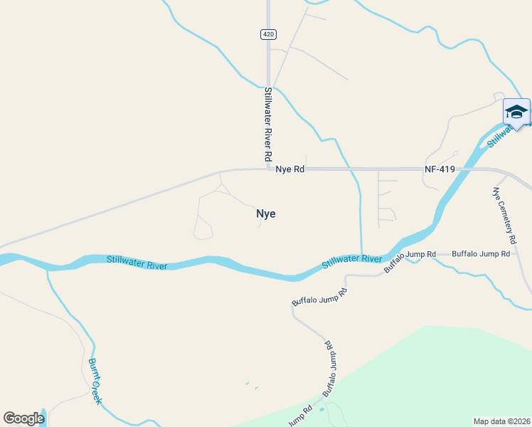 map of restaurants, bars, coffee shops, grocery stores, and more near in Nye