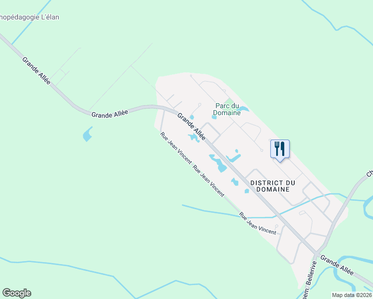 map of restaurants, bars, coffee shops, grocery stores, and more near 1215 Rue Jean Vincent in Carignan