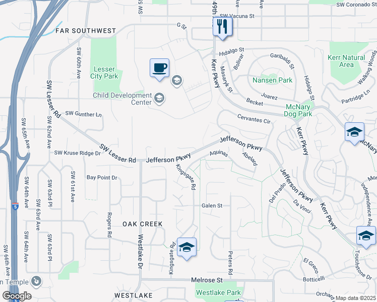 map of restaurants, bars, coffee shops, grocery stores, and more near 26 Spinosa in Lake Oswego