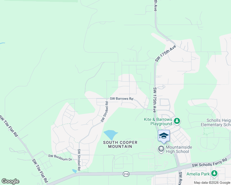 map of restaurants, bars, coffee shops, grocery stores, and more near 18015 Southwest Monashee Lane in Beaverton