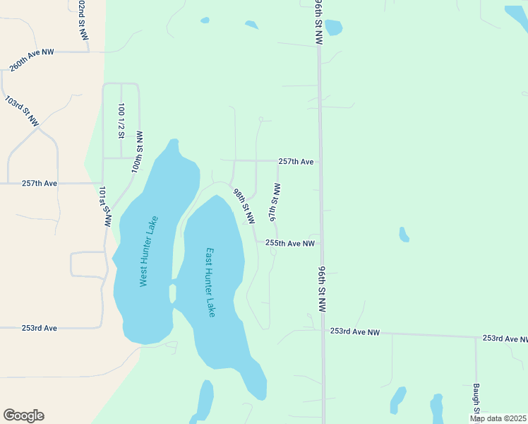 map of restaurants, bars, coffee shops, grocery stores, and more near 25570 97th Street in Zimmerman