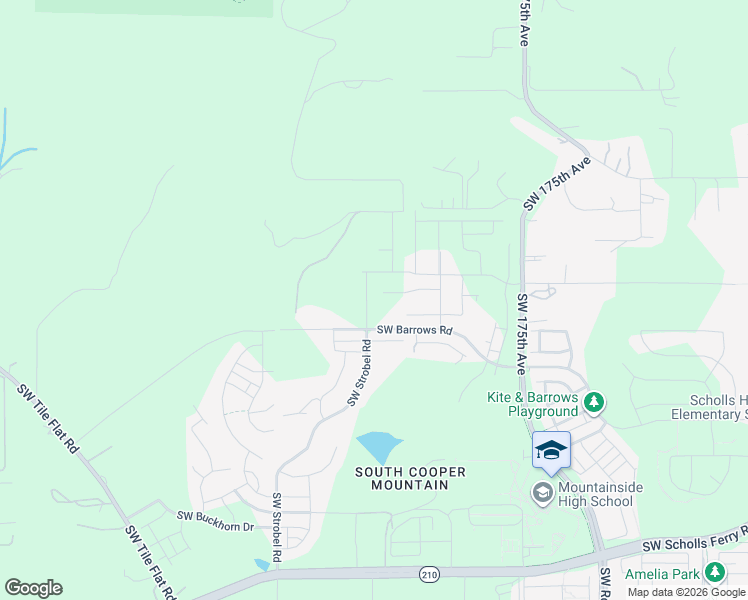 map of restaurants, bars, coffee shops, grocery stores, and more near 18218 Southwest Horse Tale Drive in Beaverton