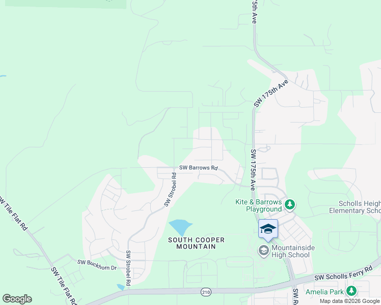 map of restaurants, bars, coffee shops, grocery stores, and more near 12231 Southwest 175th Avenue in Beaverton