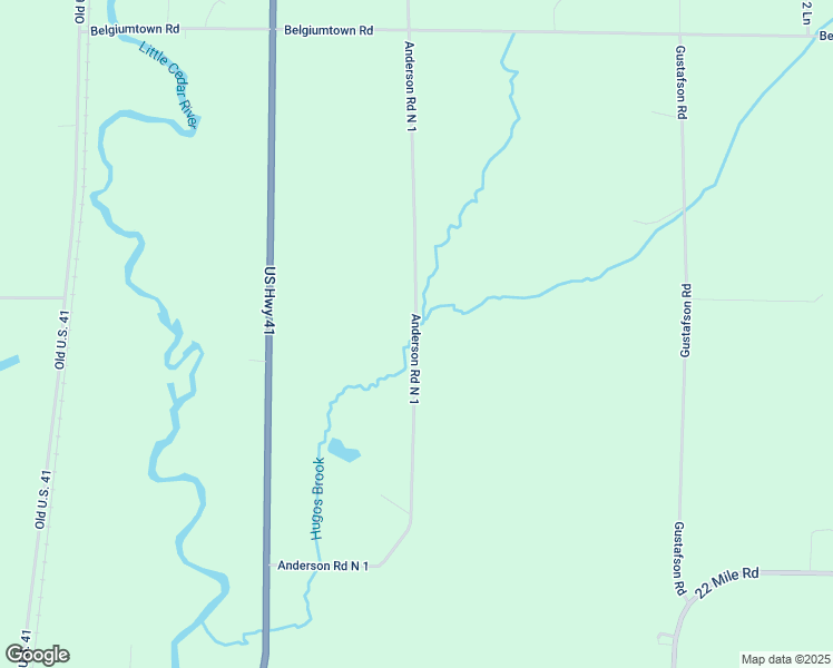 map of restaurants, bars, coffee shops, grocery stores, and more near Anderson Road N 1 in Stephenson