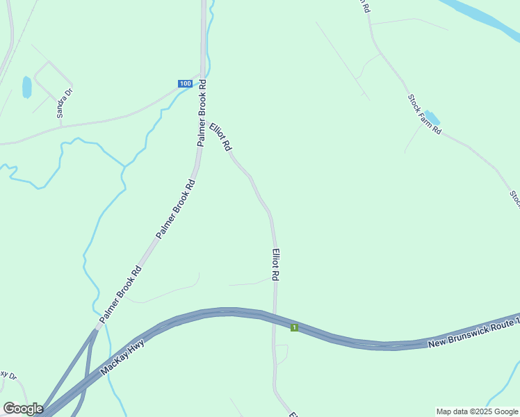 map of restaurants, bars, coffee shops, grocery stores, and more near 38 Elliot Road in Quispamsis