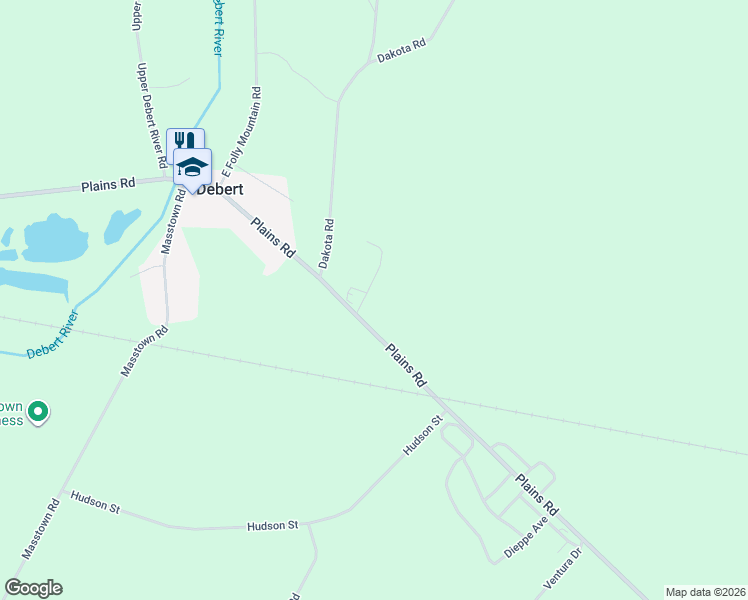 map of restaurants, bars, coffee shops, grocery stores, and more near 32 Palaeo Drive in Debert