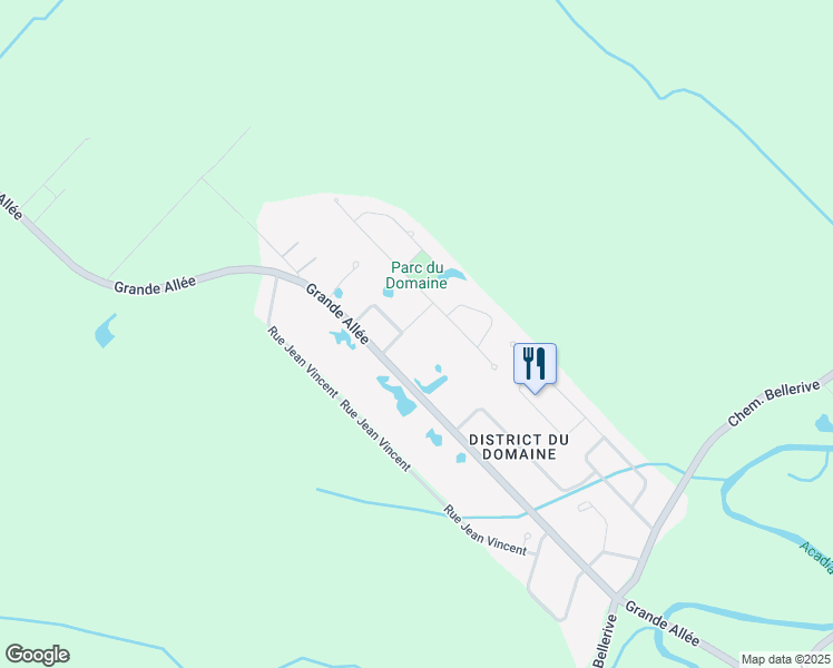 map of restaurants, bars, coffee shops, grocery stores, and more near 4137 Rue du Domaine in Carignan