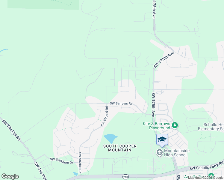 map of restaurants, bars, coffee shops, grocery stores, and more near 18200 Southwest Horse Tale Drive in Beaverton