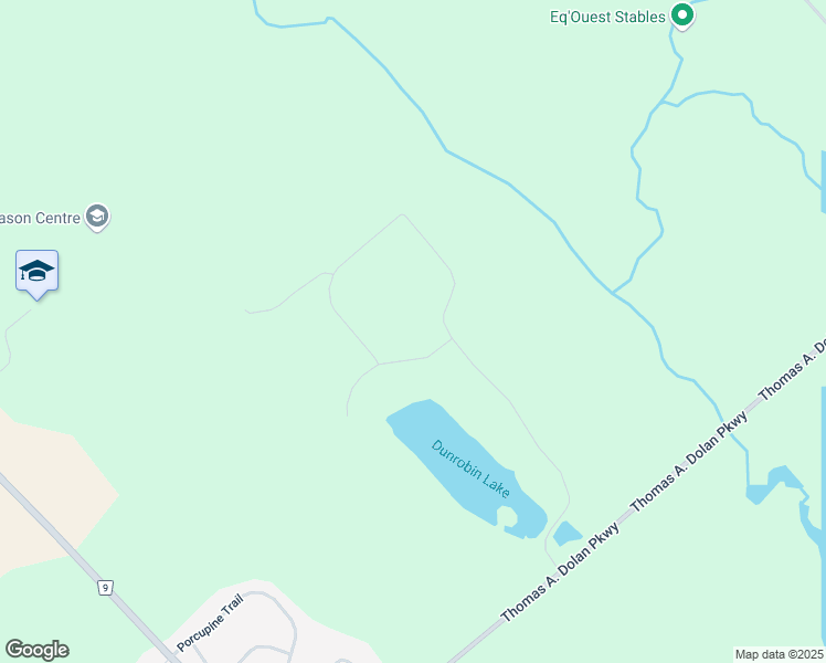 map of restaurants, bars, coffee shops, grocery stores, and more near 100 Duck Pond Place in Dunrobin