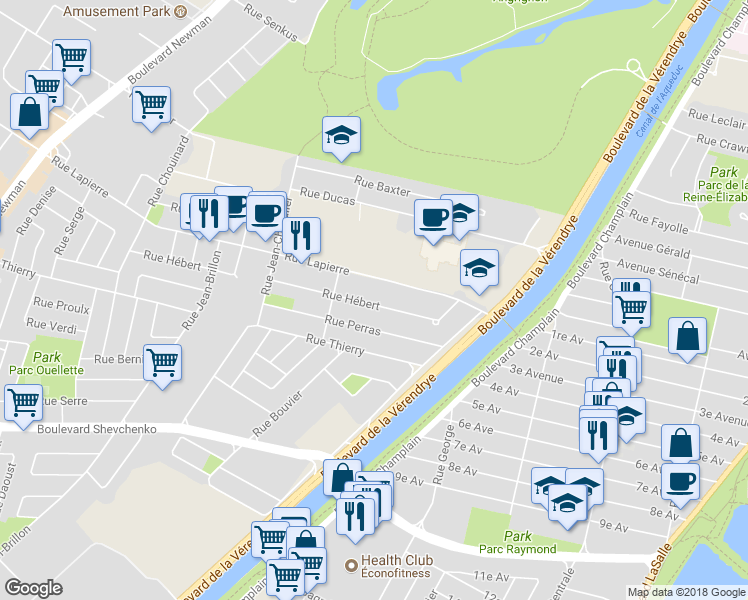 map of restaurants, bars, coffee shops, grocery stores, and more near 438b Place Jacques-Cartier in Montréal