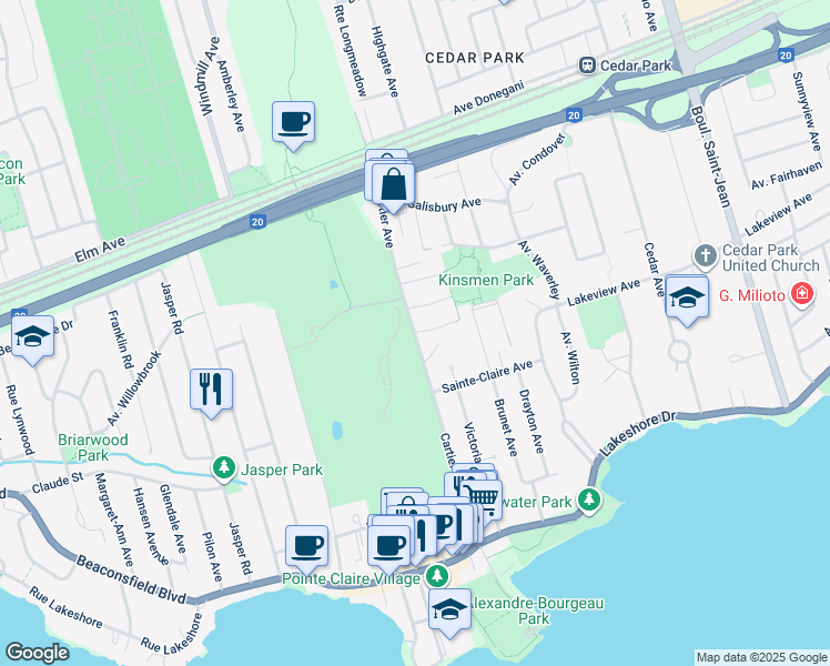 117 Avenue Cartier, PointeClaire QC Walk Score