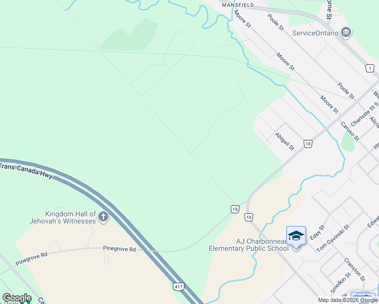 map of restaurants, bars, coffee shops, grocery stores, and more near 151 Duncan Drive in Renfrew County