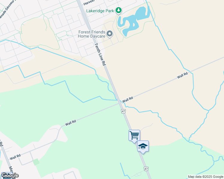 map of restaurants, bars, coffee shops, grocery stores, and more near 2762 Tenth Line Road in Ottawa