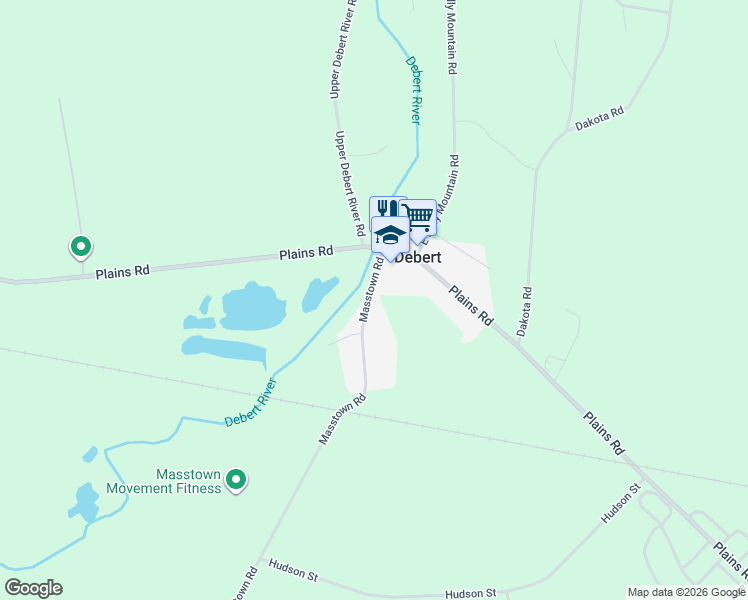 map of restaurants, bars, coffee shops, grocery stores, and more near 1274 Masstown Road in Debert