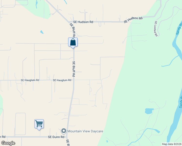 map of restaurants, bars, coffee shops, grocery stores, and more near 38101 Southeast Hauglum Road in Sandy