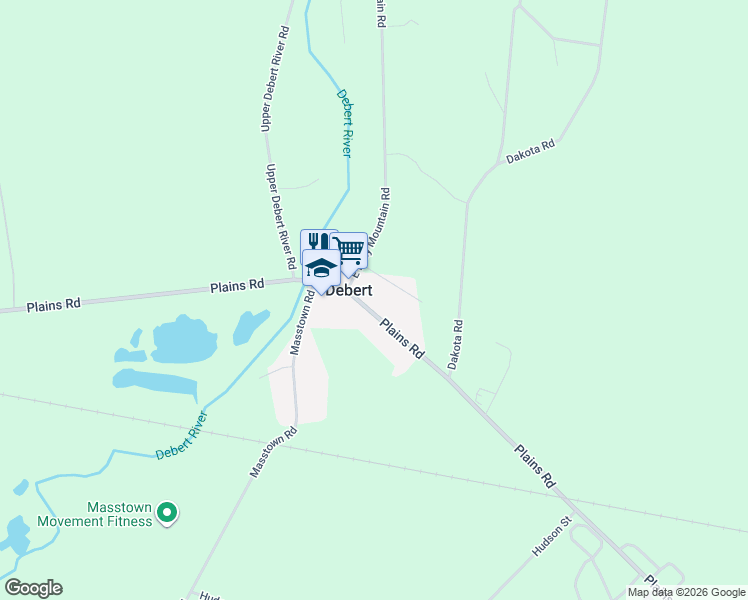 map of restaurants, bars, coffee shops, grocery stores, and more near 14 Carter Road in Debert