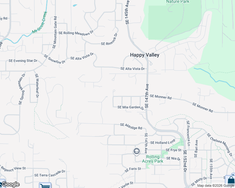 map of restaurants, bars, coffee shops, grocery stores, and more near in Happy Valley