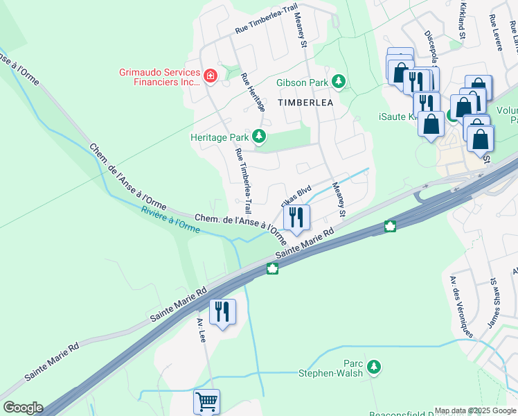 map of restaurants, bars, coffee shops, grocery stores, and more near 33 Riverwood Grove Street in Kirkland