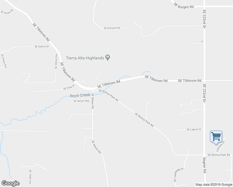 map of restaurants, bars, coffee shops, grocery stores, and more near 20951 Southeast Bohna Park Road in Damascus