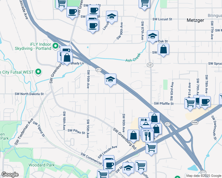 map of restaurants, bars, coffee shops, grocery stores, and more near in Portland