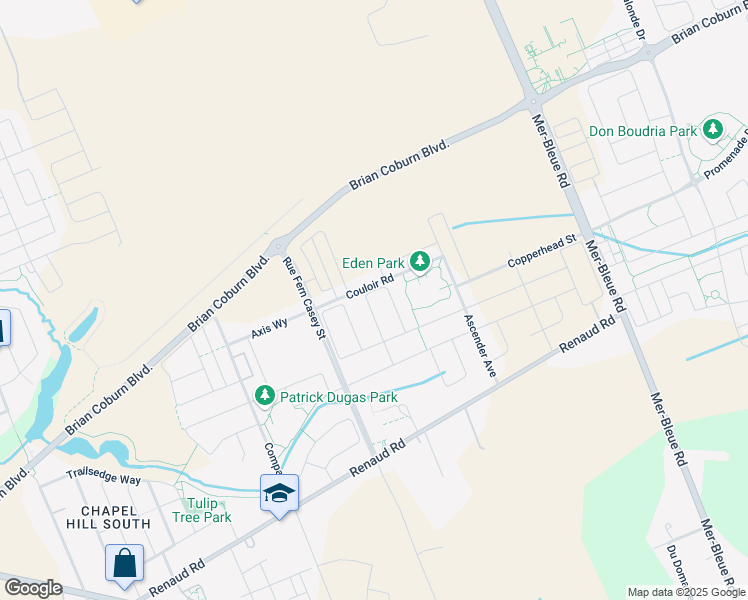 map of restaurants, bars, coffee shops, grocery stores, and more near 761 Cairn Crescent in Ottawa