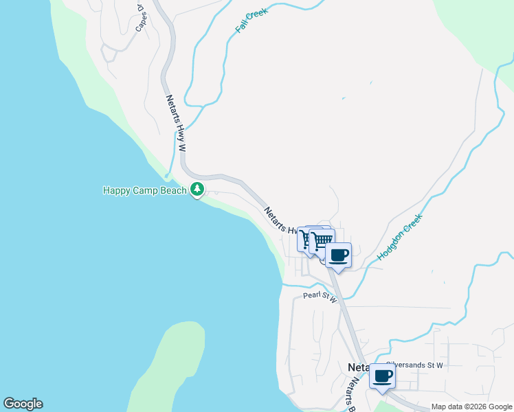 map of restaurants, bars, coffee shops, grocery stores, and more near 940 Happy Camp Road in Tillamook
