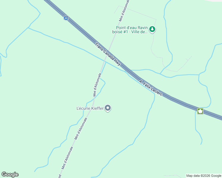 map of restaurants, bars, coffee shops, grocery stores, and more near 2915 Montée d'Alstonvale in Hudson