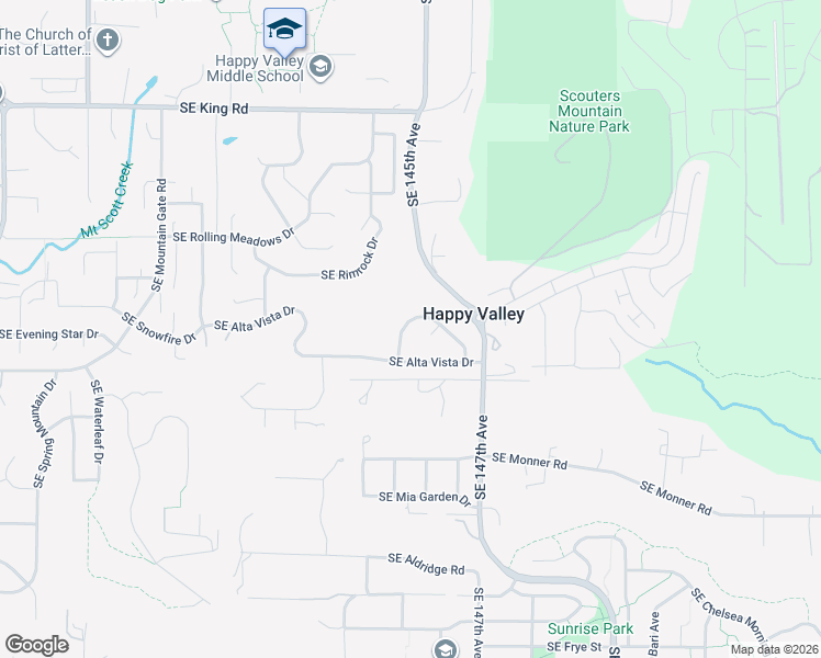 map of restaurants, bars, coffee shops, grocery stores, and more near 11417 Southeast Norwood Loop in Happy Valley