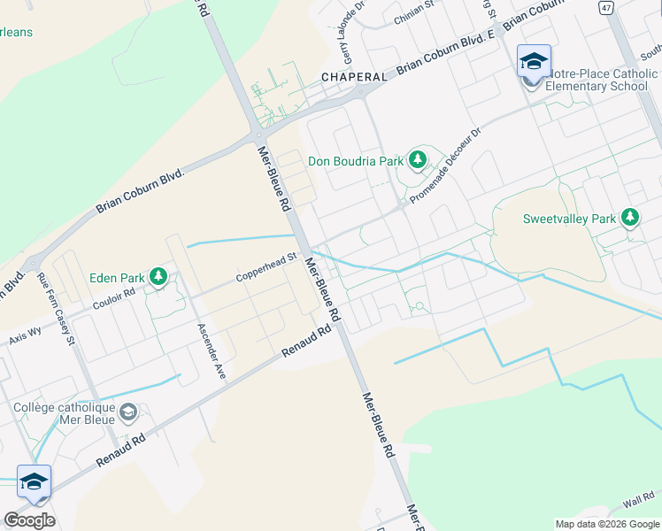 map of restaurants, bars, coffee shops, grocery stores, and more near 706 Amberwing Private in Ottawa