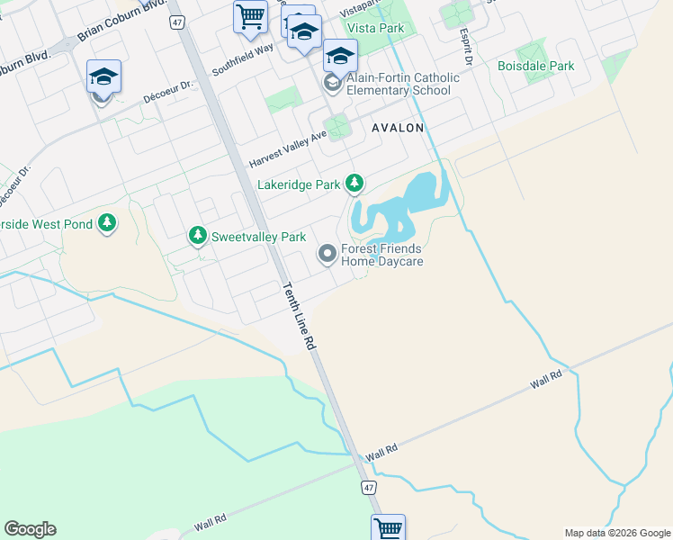map of restaurants, bars, coffee shops, grocery stores, and more near 631 Idyllic Terrace in Ottawa