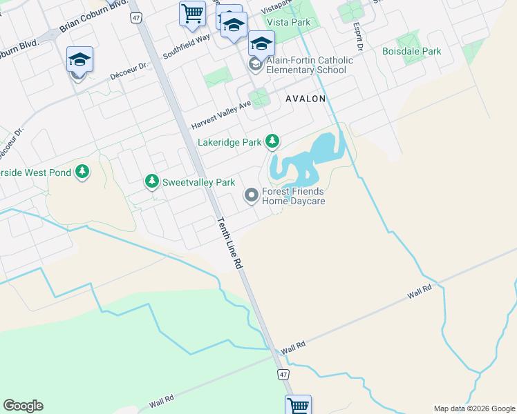map of restaurants, bars, coffee shops, grocery stores, and more near 631 Idyllic Terrace in Ottawa