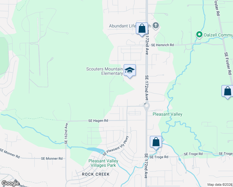 map of restaurants, bars, coffee shops, grocery stores, and more near 16782 Southeast Ardenwald Park Terrace in Happy Valley