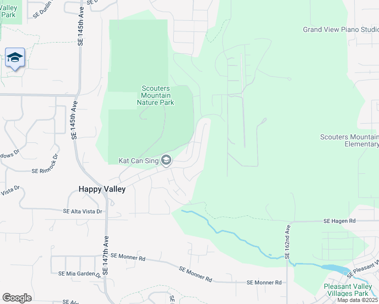 map of restaurants, bars, coffee shops, grocery stores, and more near 11008 Southeast Fieldcraft Pass in Happy Valley