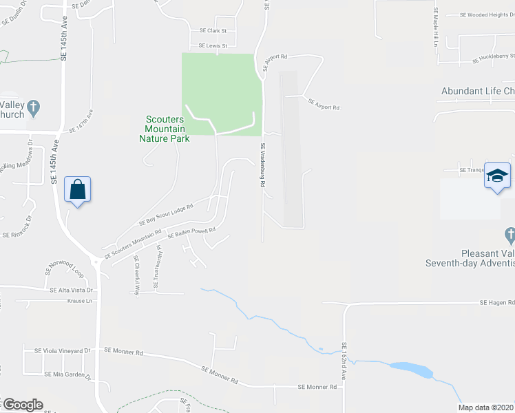 map of restaurants, bars, coffee shops, grocery stores, and more near 10462 Southeast Vradenburg Road in Happy Valley