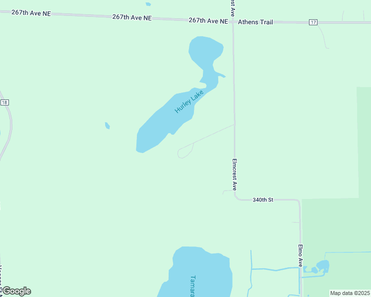 map of restaurants, bars, coffee shops, grocery stores, and more near 26362 Elmcrest Avenue in Stacy