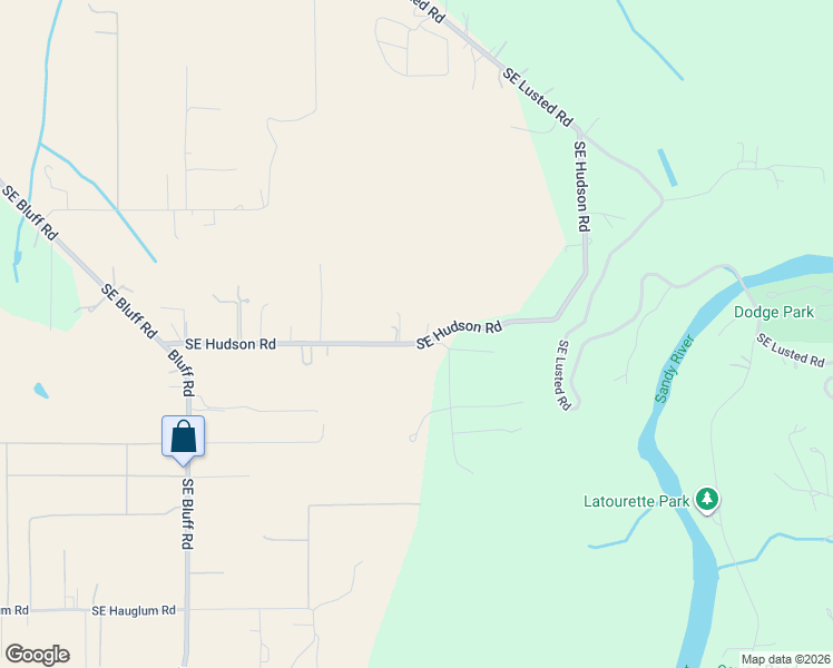 map of restaurants, bars, coffee shops, grocery stores, and more near 38631 Southeast Hudson Road in Boring