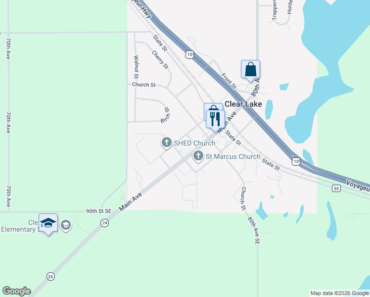 map of restaurants, bars, coffee shops, grocery stores, and more near in Clear Lake