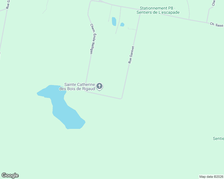 map of restaurants, bars, coffee shops, grocery stores, and more near 344 Rue Ganivet in Rigaud