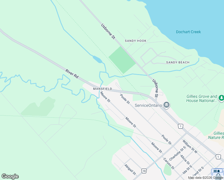 map of restaurants, bars, coffee shops, grocery stores, and more near 2496 River Road in Renfrew