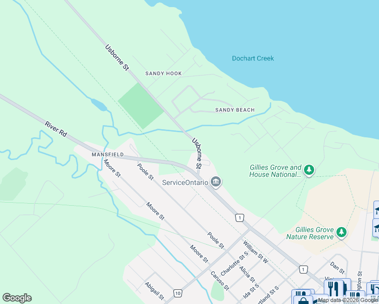 map of restaurants, bars, coffee shops, grocery stores, and more near 40 Timothy Drive in Arnprior