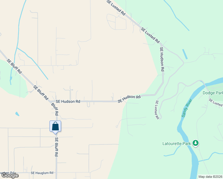 map of restaurants, bars, coffee shops, grocery stores, and more near 38631 Southeast Hudson Road in Boring