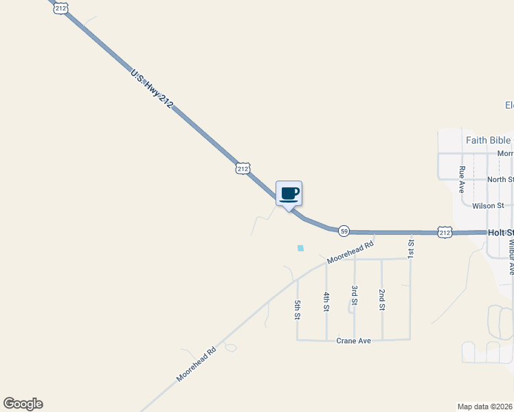 map of restaurants, bars, coffee shops, grocery stores, and more near 2 Rifle Range Road in Broadus