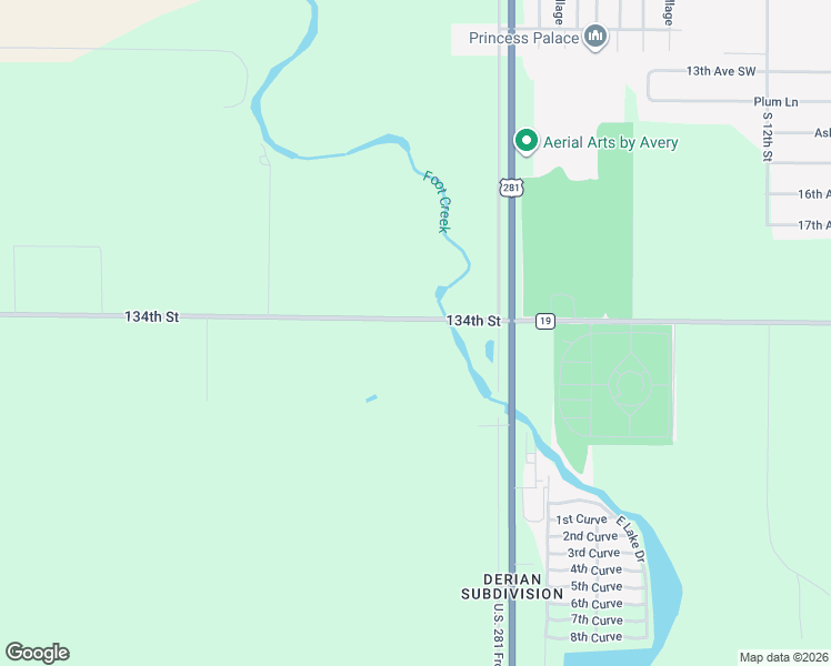 map of restaurants, bars, coffee shops, grocery stores, and more near 2001-38589 134th Street in Aberdeen