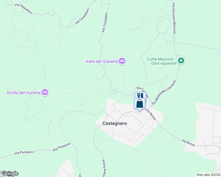 map of restaurants, bars, coffee shops, grocery stores, and more near 2 Via Chiesavecchia in Provincia di Vicenza