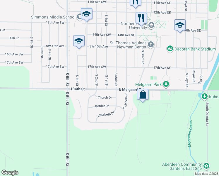 map of restaurants, bars, coffee shops, grocery stores, and more near in Aberdeen