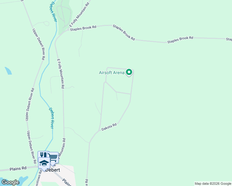 map of restaurants, bars, coffee shops, grocery stores, and more near 450 Dakota Road in Debert