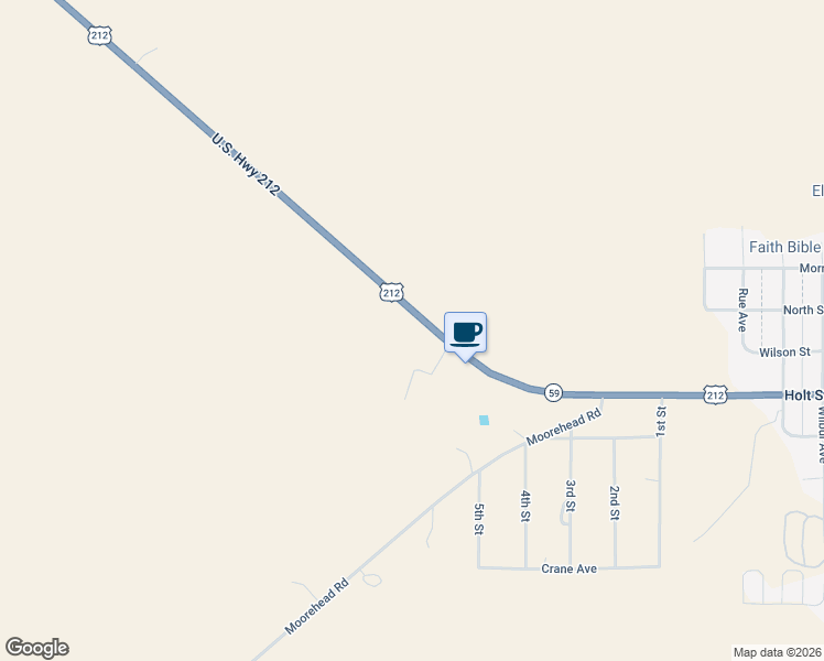 map of restaurants, bars, coffee shops, grocery stores, and more near 2 Rifle Range Road in Broadus