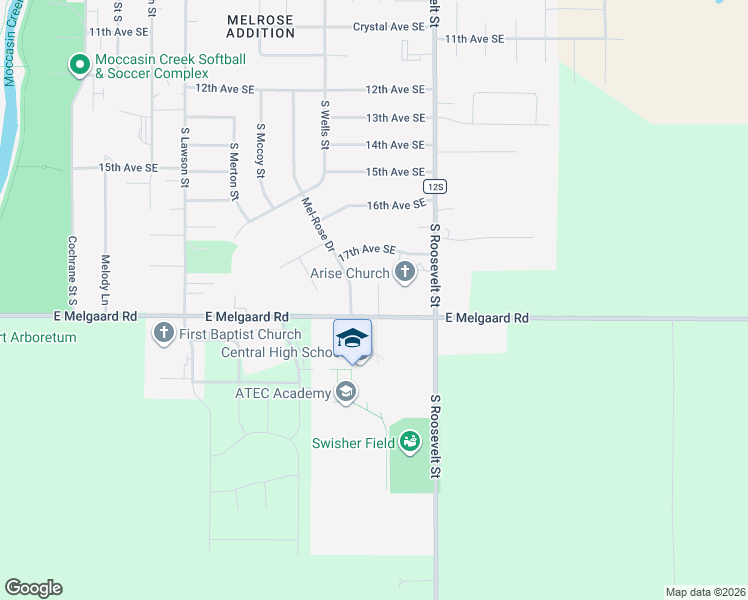 map of restaurants, bars, coffee shops, grocery stores, and more near 1741-1749 Park St in Aberdeen